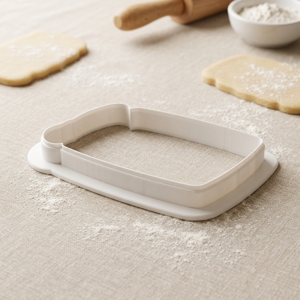 Watercolor Paint Pan Cookie Cutter, 3D Printed Food Theme Cutter