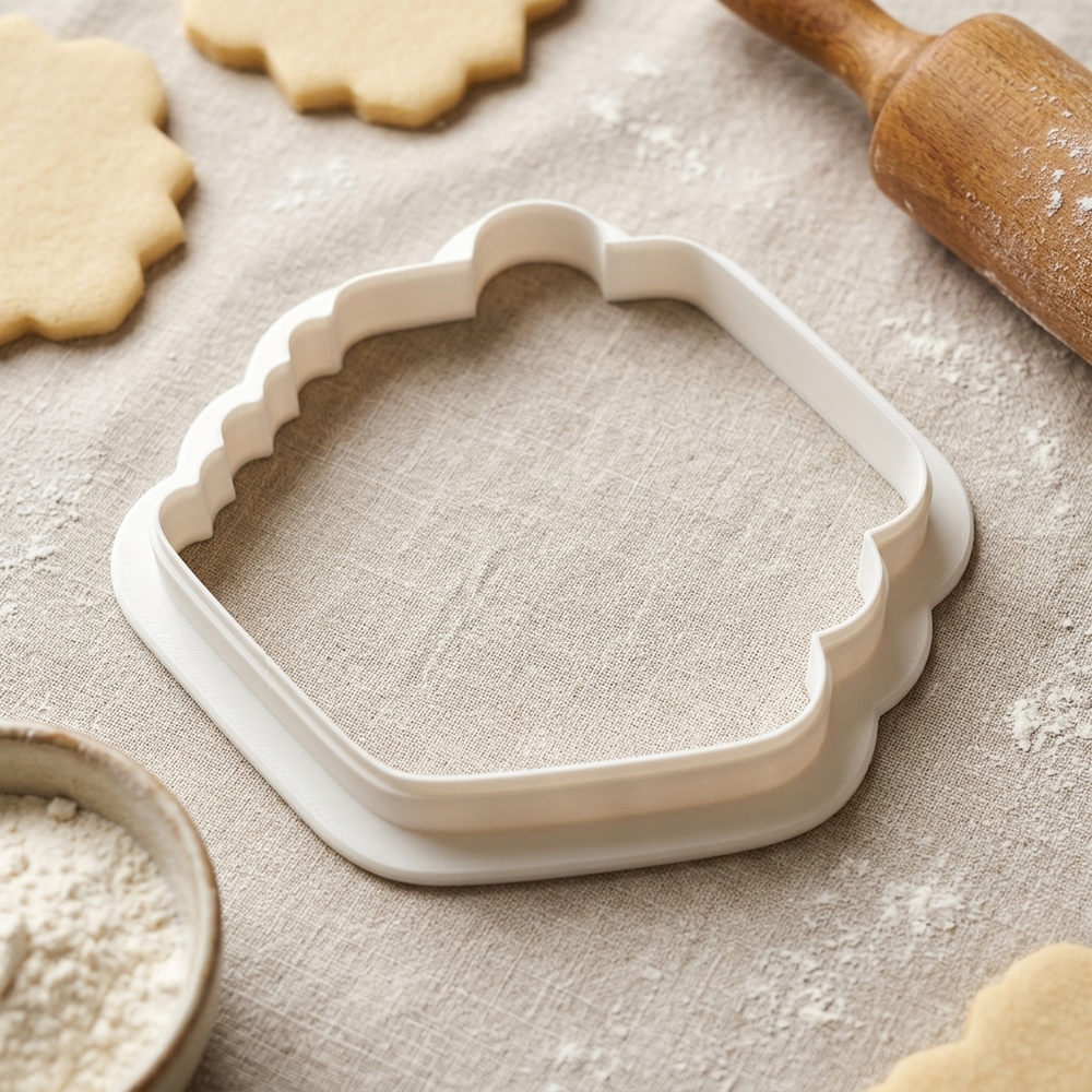 Stacked Notebooks Cookie Cutter, 3D Printed Food Theme Cutter