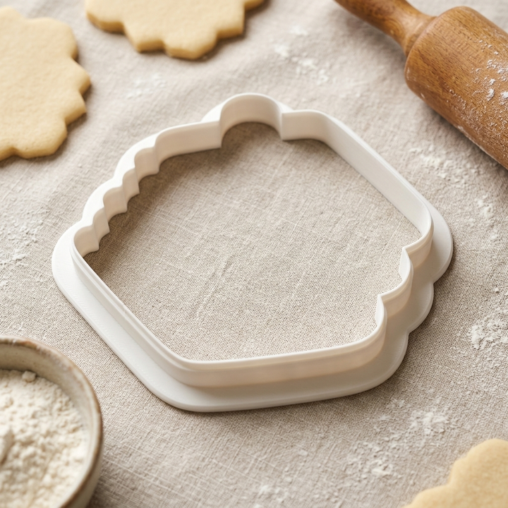 Stacked Notebooks Cookie Cutter, 3D Printed Food Theme Cutter