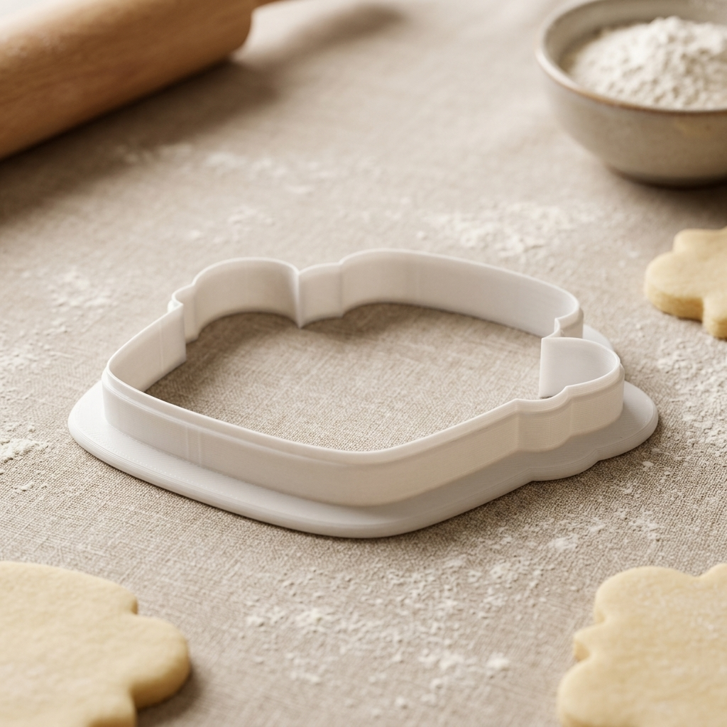 Laundry Basket Cookie Cutter, 3D Printed Cutter for Fondant