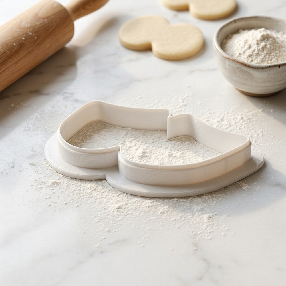 Theater Mask Pair Cookie Cutter, 3D Printed School and Teacher Cutter