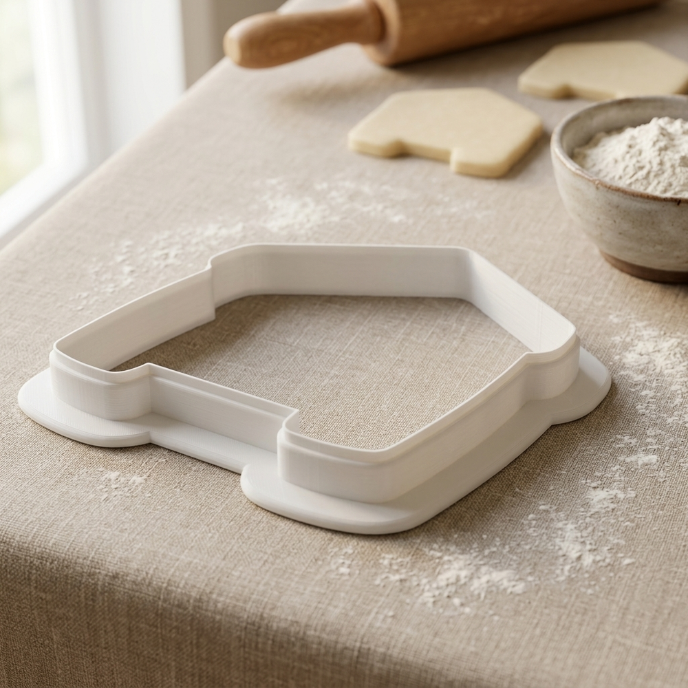 Farmers Market Tent Cookie Cutter, 3D Printed Food Theme Cutter