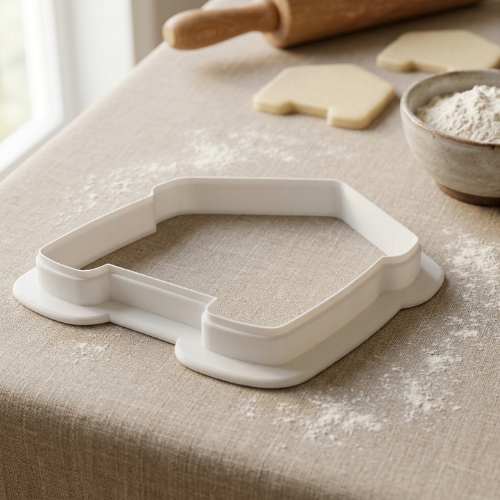 Farmers Market Tent Cookie Cutter, 3D Printed Food Theme Cutter