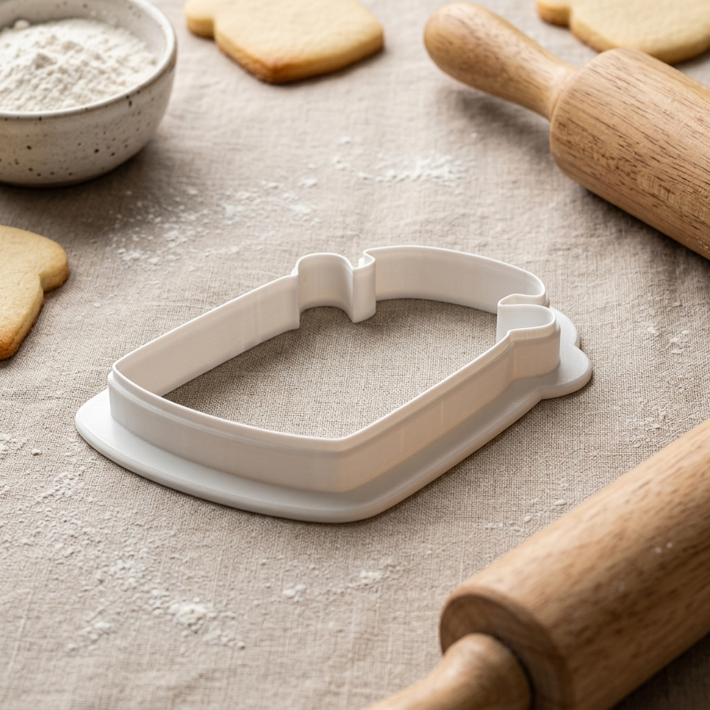 Farmhouse Milk Can Cookie Cutter, 3D Printed Food Theme Cutter