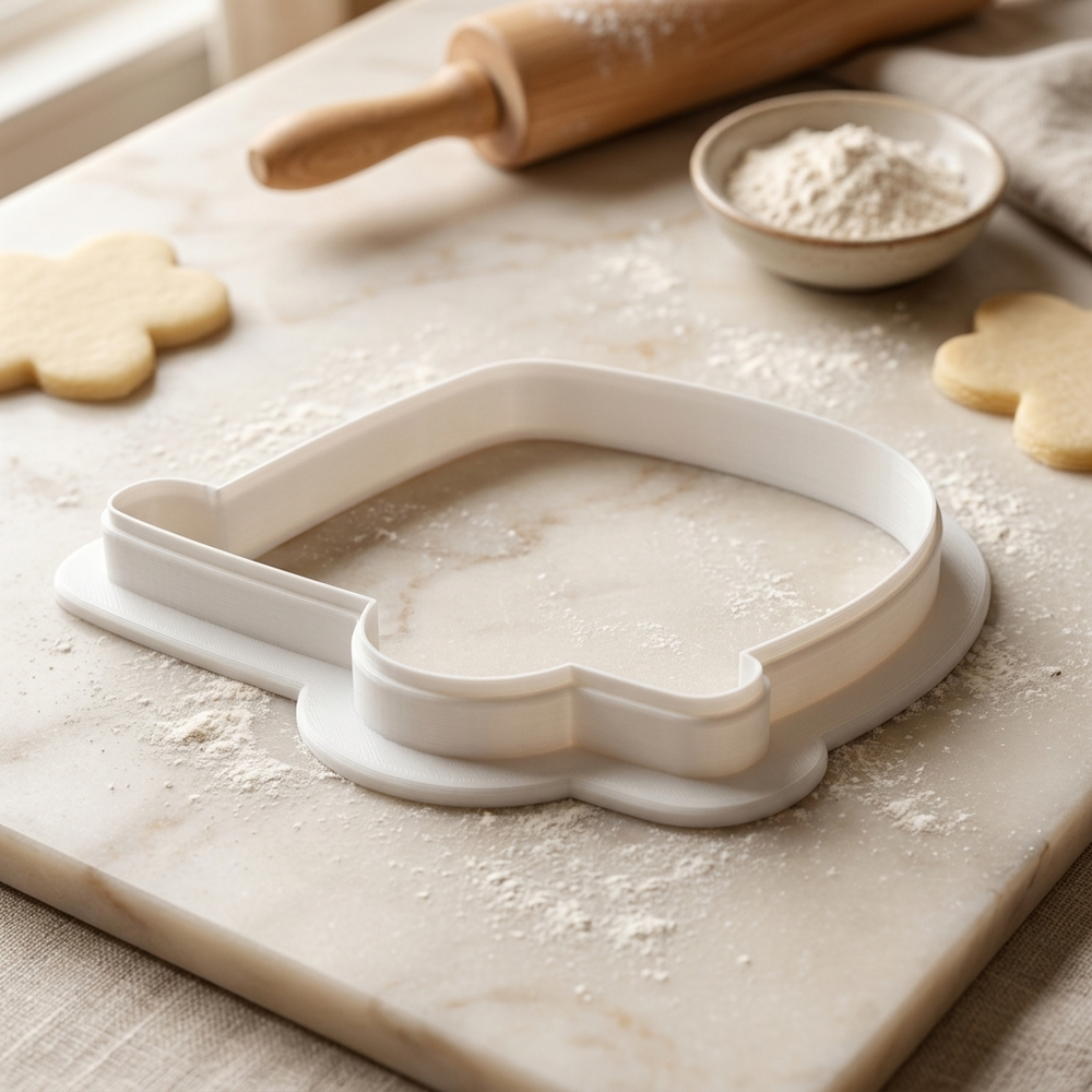 Horse Trailer Cookie Cutter, 3D Printed Cutter for Fondant