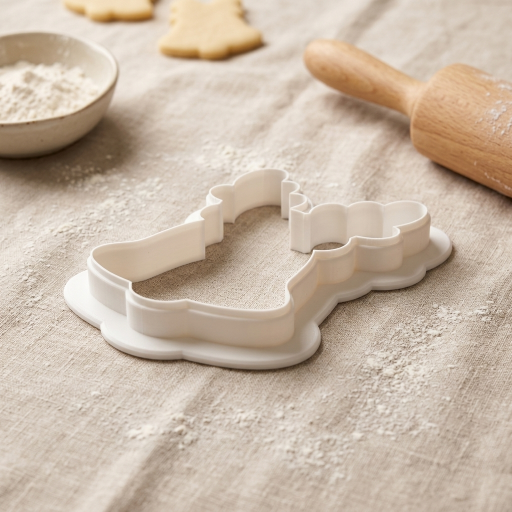Reindeer Sleigh Bell Cookie Cutter, 3D Printed South Asian Festival Cutter