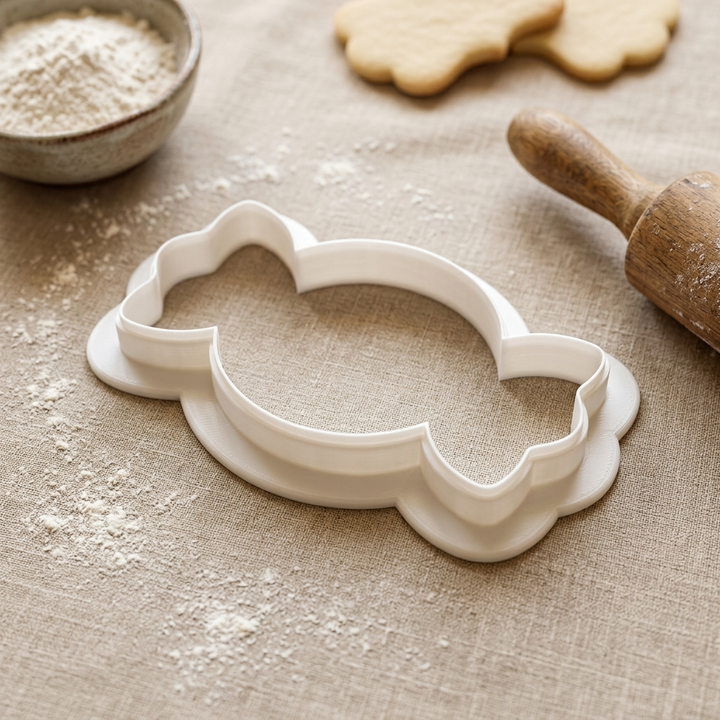 Peppermint Candy Swirl Cookie Cutter, 3D Printed South Asian Festival Cutter