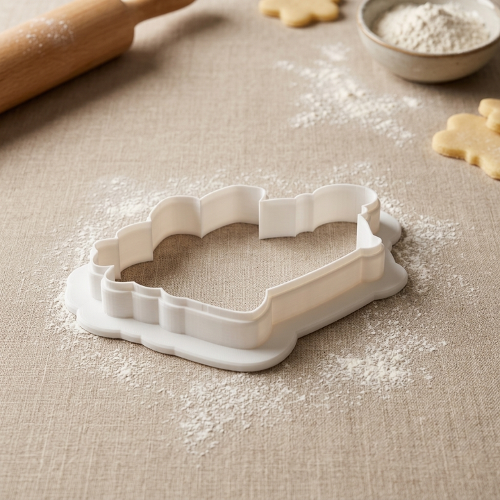 Holiday Lantern Pine Branch Cookie Cutter, 3D Printed South Asian Festival Cutter