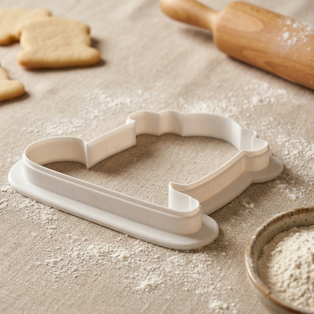 Sled with Bow Cookie Cutter, 3D Printed South Asian Festival Cutter