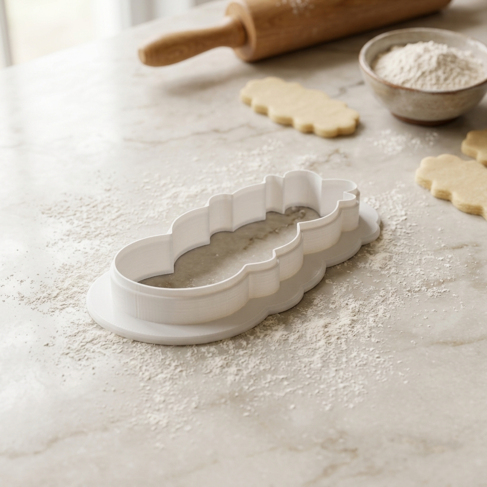 Wrapped Ornament Stack Cookie Cutter, 3D Printed South Asian Festival Cutter