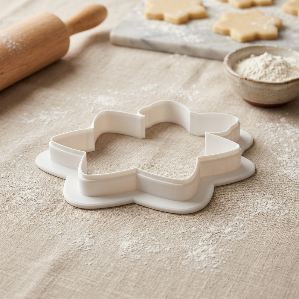 Blue Bow Star Cookie Cutter, 3D Printed Jewish Holiday Cutter