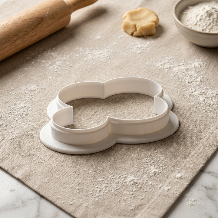 Confetti Balloon Cluster Cookie Cutter, 3D Printed Birthday Party Cutter