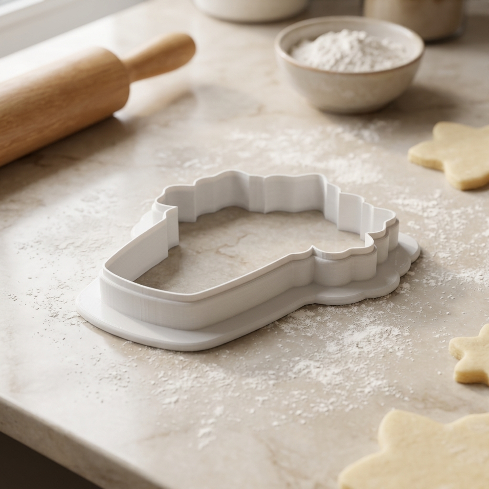 Confetti Pop Cup Cookie Cutter, 3D Printed Birthday Party Cutter