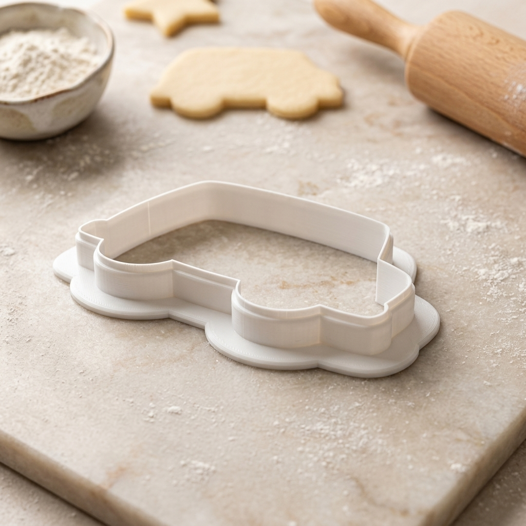 Valentine Mail Truck Cookie Cutter, 3D Printed Valentine Cutter