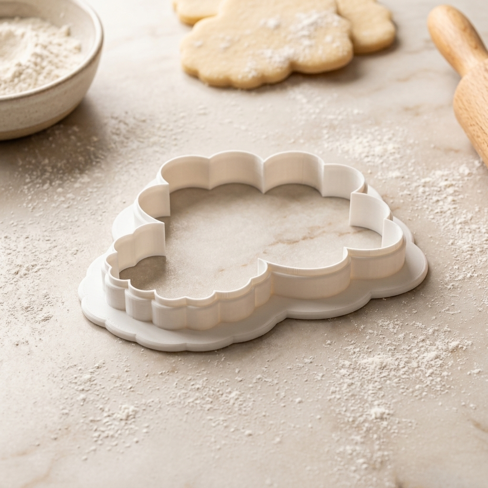 Heart Balloon Bouquet Cookie Cutter, 3D Printed Baby Shower Cutter