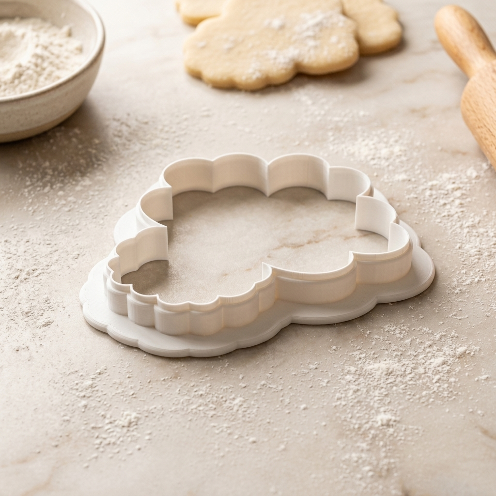 Heart Balloon Bouquet Cookie Cutter, 3D Printed Baby Shower Cutter