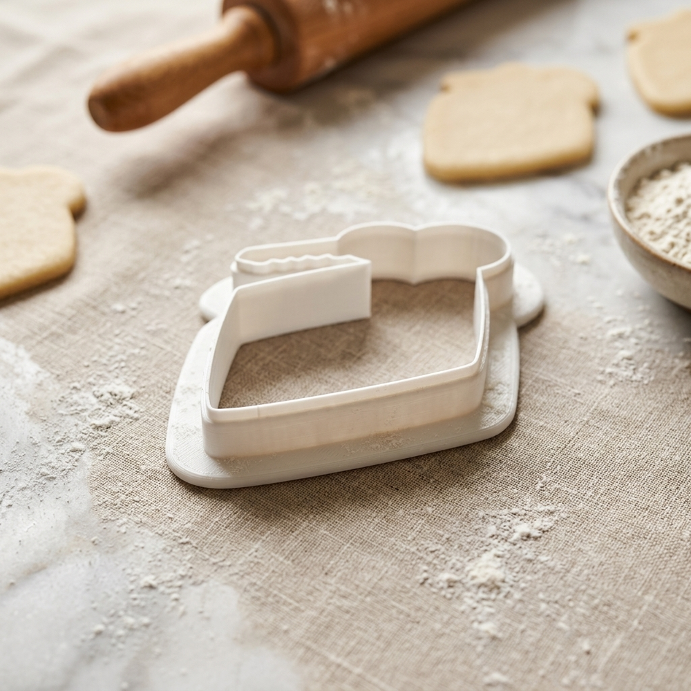 Retro Motel Keychain Cookie Cutter, 3D Printed Travel Theme