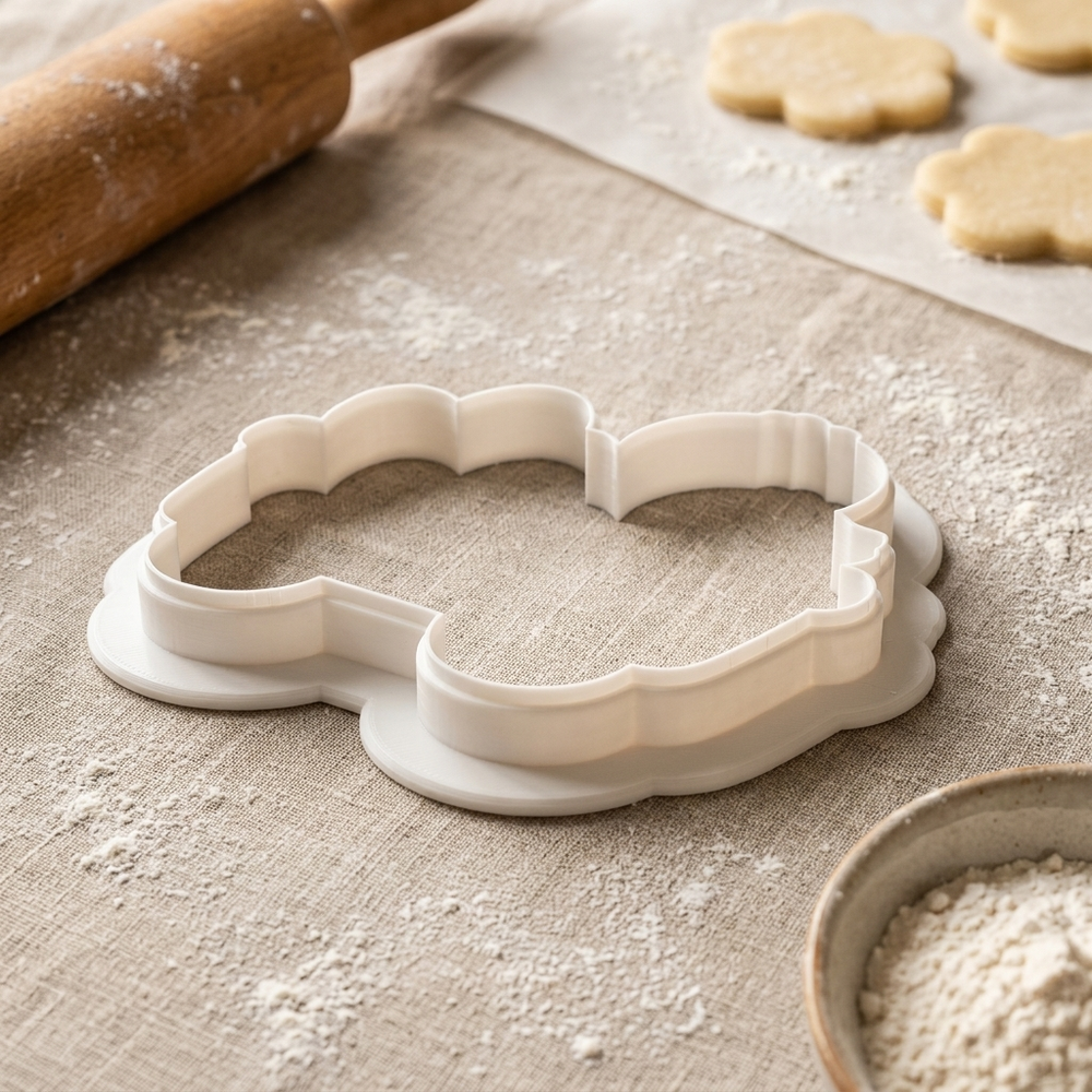 Easter Chick Wagon Cookie Cutter, 3D Printed Easter Cutter