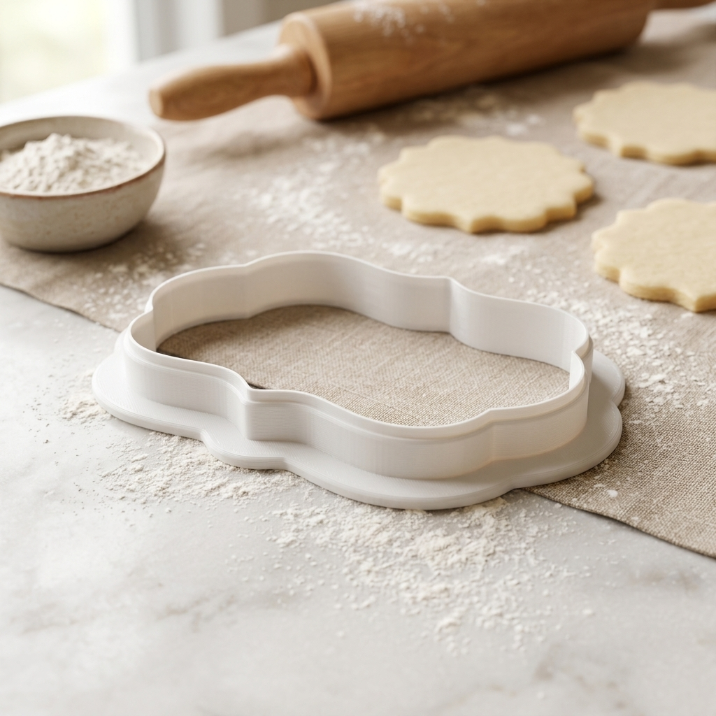 Grandma Tea Tray Cookie Cutter, 3D Printed Family Gift Cutter
