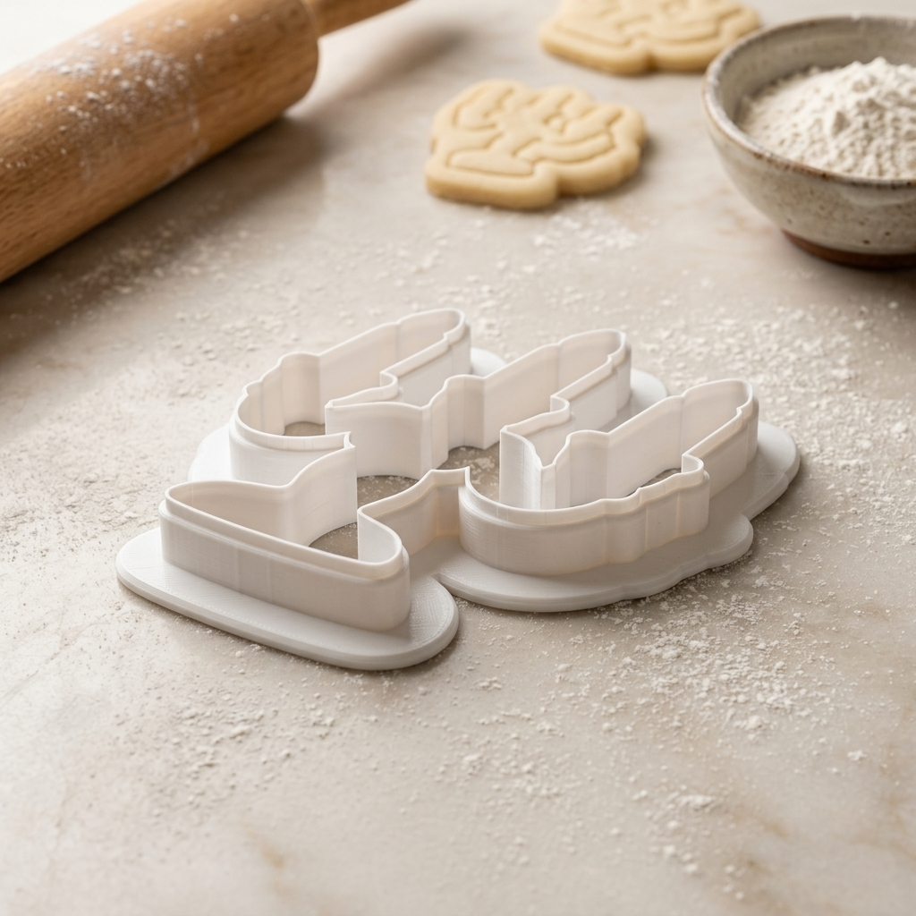 Vintage Candelabra Cookie Cutter, 3D Printed Gothic Wedding