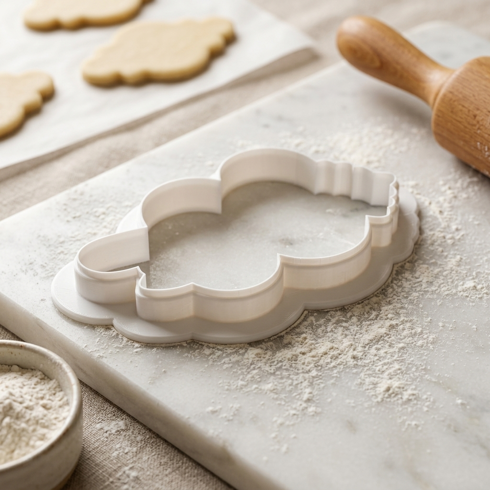 Parade Baton Ribbon Cookie Cutter, 3D Printed Halloween Cutter