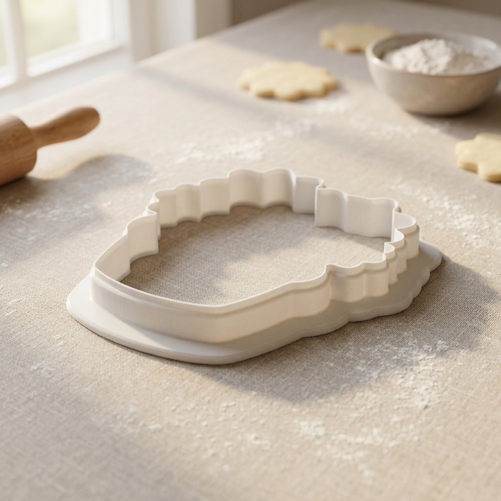 Firework Cupcake Cookie Cutter, 3D Printed Patriotic Cutter