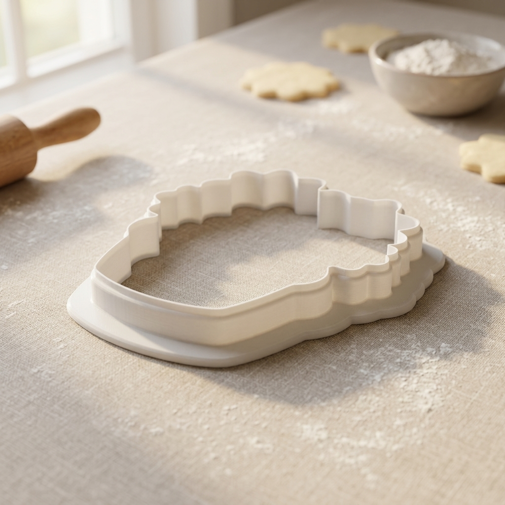 Firework Cupcake Cookie Cutter, 3D Printed Patriotic Cutter