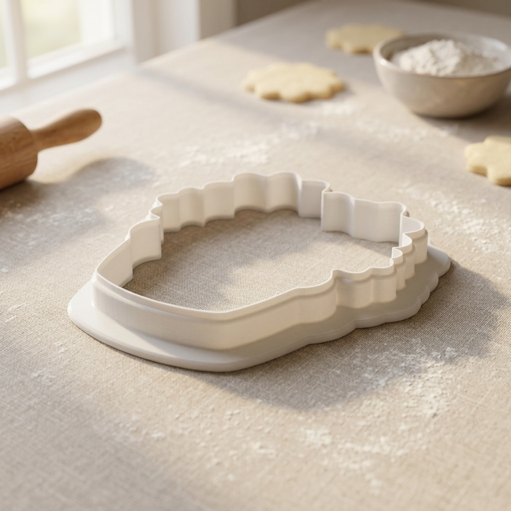 Firework Cupcake Cookie Cutter, 3D Printed Patriotic Cutter