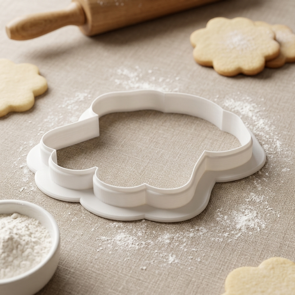 Ghost Sheet Dog Cookie Cutter, 3D Printed Halloween Cutter