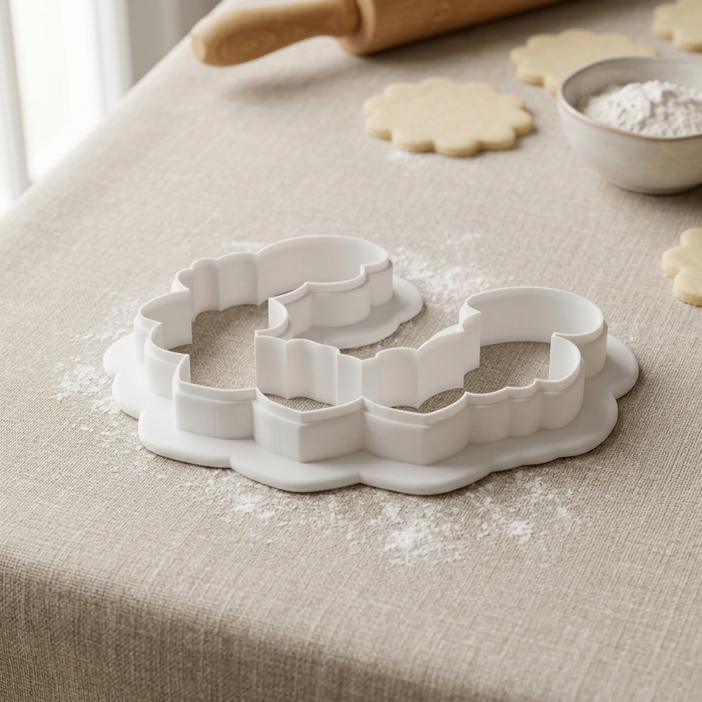 Mushroom Acorn Garland Cookie Cutter, 3D Printed Thanksgiving Cutter