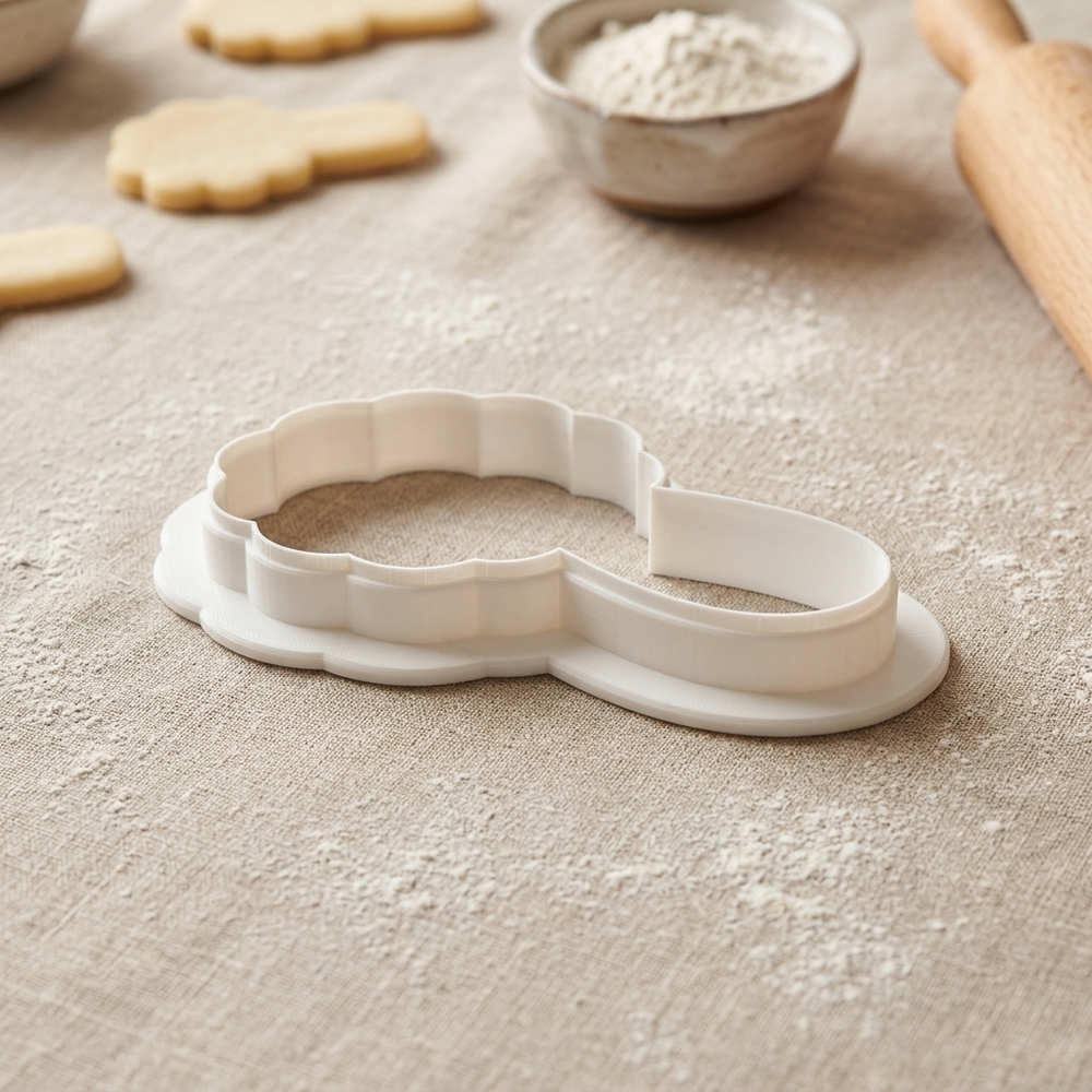 Pie Crust Crimper Cookie Cutter, 3D Printed Thanksgiving Cutter