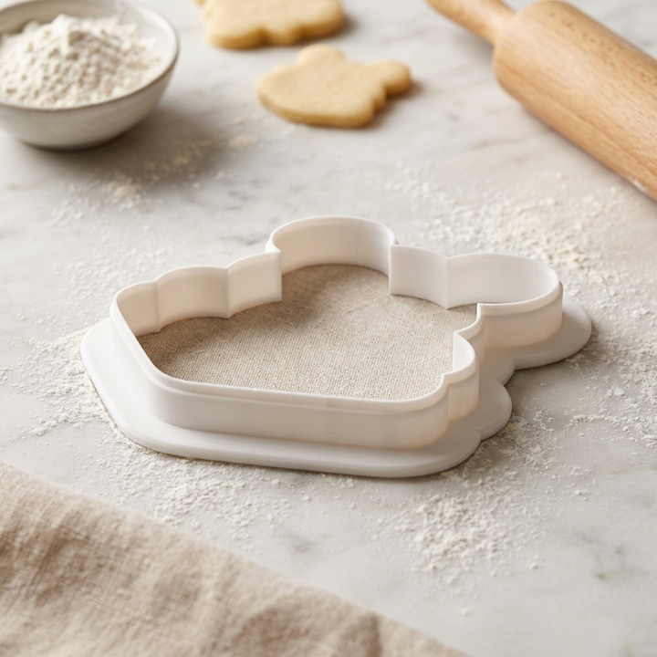 Hooded Baby Towel Cookie Cutter, 3D Printed Baby Shower Cutter