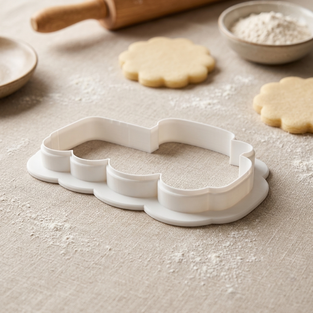 Nursery Toy Train Cookie Cutter, 3D Printed Baby Shower Cutter