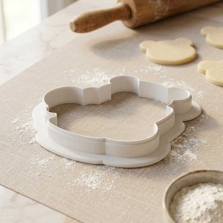 Possum in Teacup Cookie Cutter, 3D Printed Animals Cutter