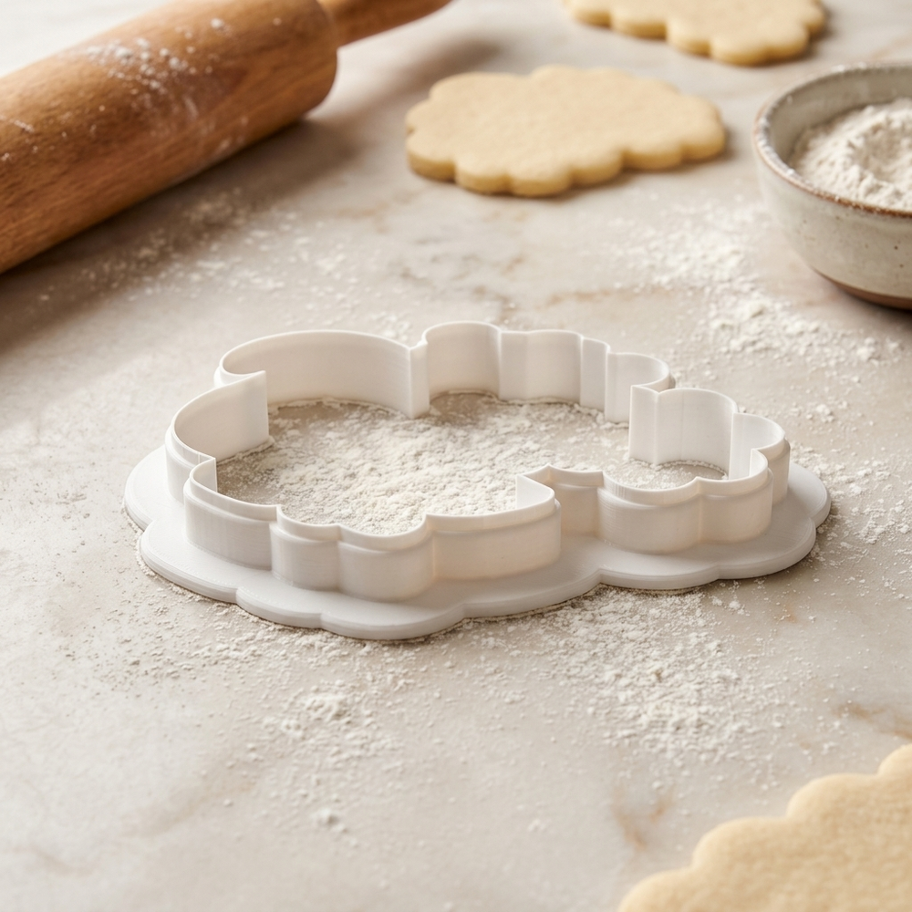 Skunk Flower Cookie Cutter, 3D Printed Birthday Party Cutter