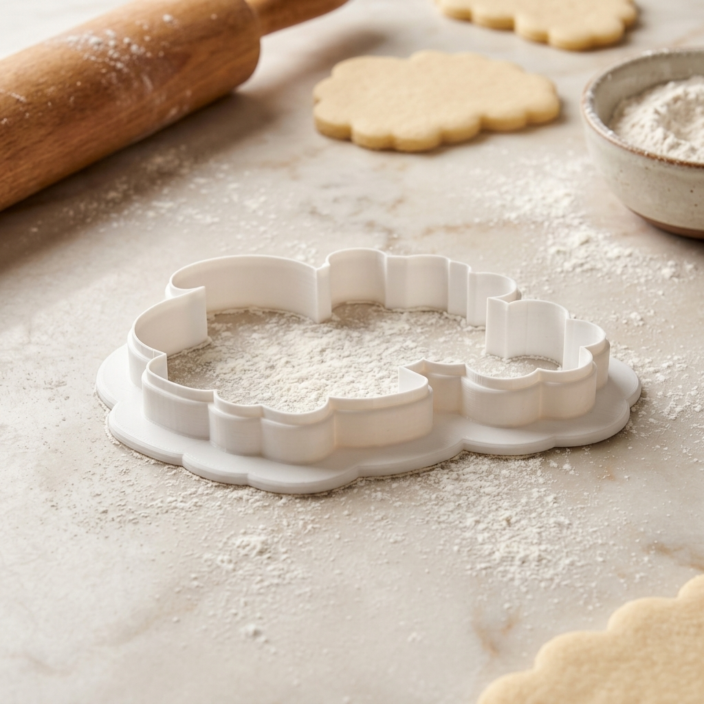Skunk Flower Cookie Cutter, 3D Printed Birthday Party Cutter