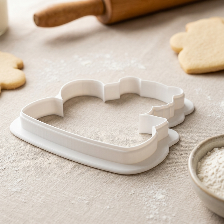 Beaver Log Cookie Cutter, 3D Printed Birthday Party Cutter