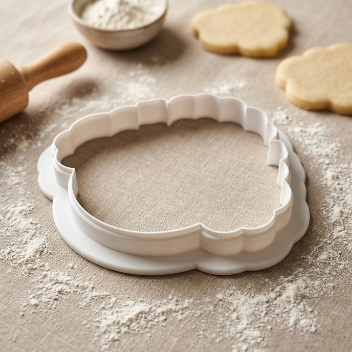 Poodle Face Cookie Cutter, 3D Printed Wedding Cutter