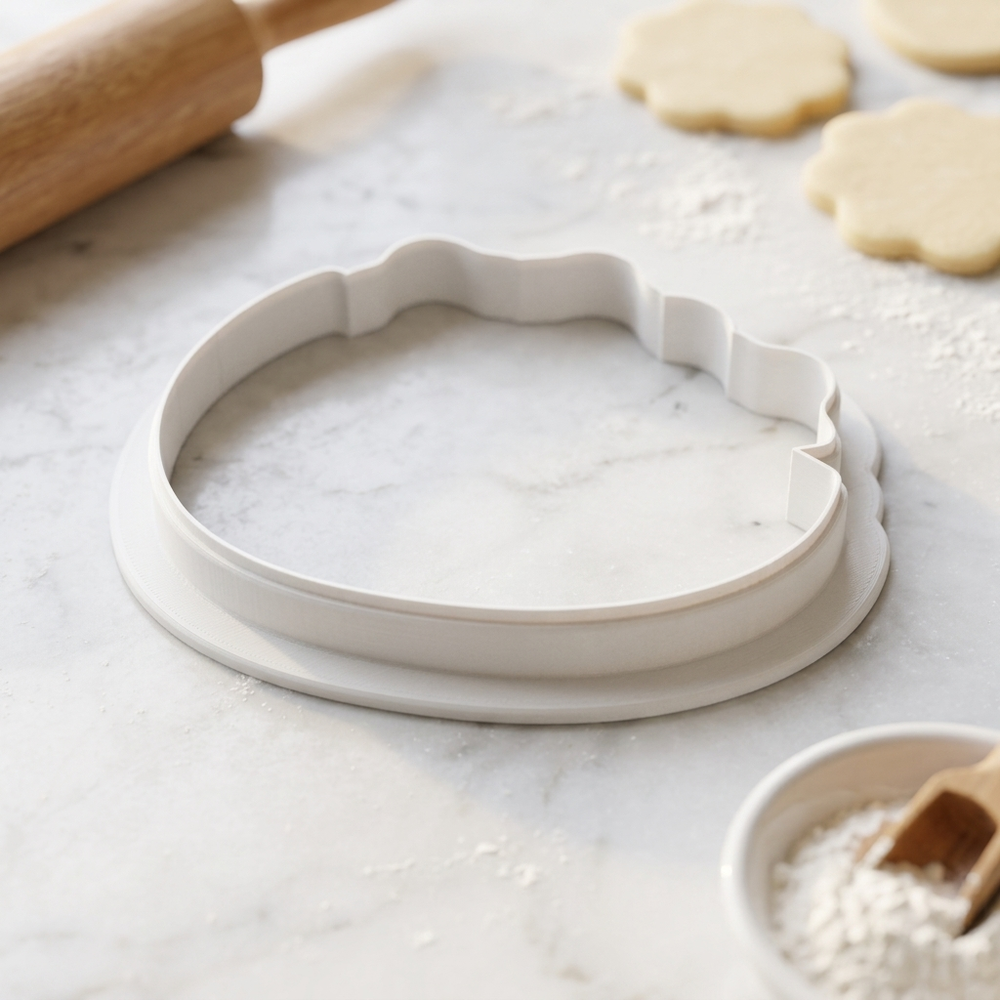 Falafel Pita Cookie Cutter, 3D Printed Birthday Party Cutter
