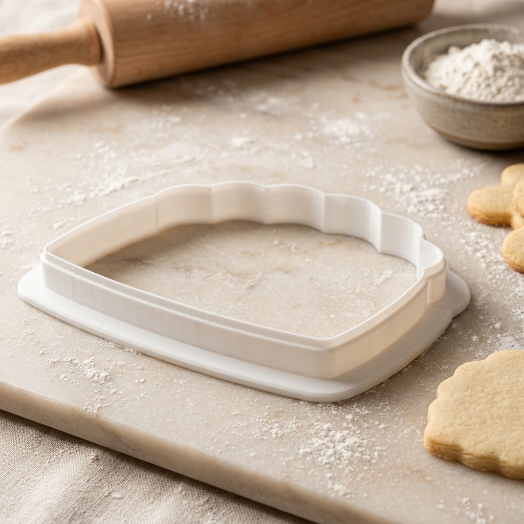 Tres Leches Cake Slice Cookie Cutter, 3D Printed Birthday Party Cutter