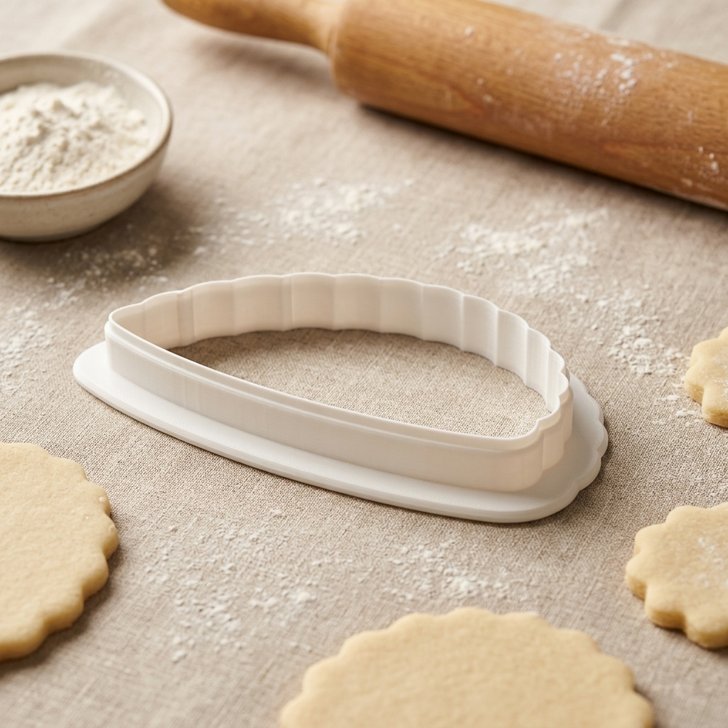 Empanada Cookie Cutter, 3D Printed Food Theme Cutter