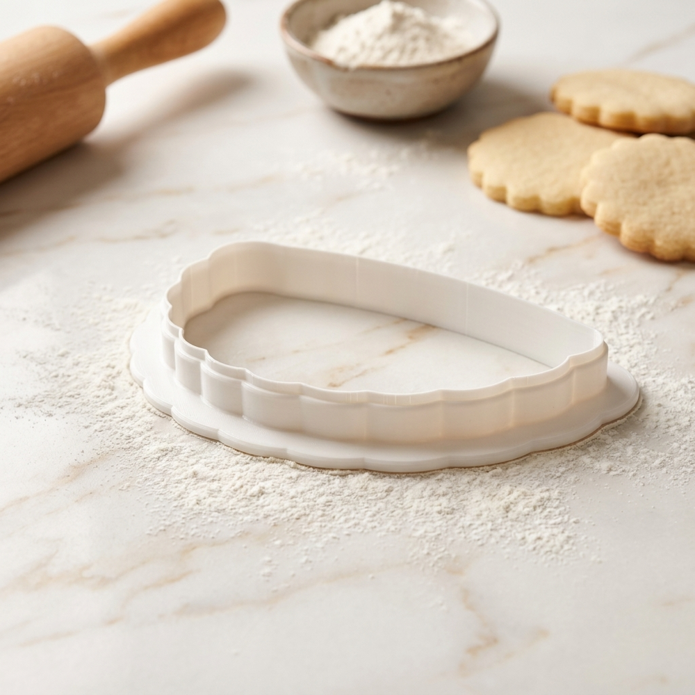 Pierogi Cookie Cutter, 3D Printed Food Theme Cutter