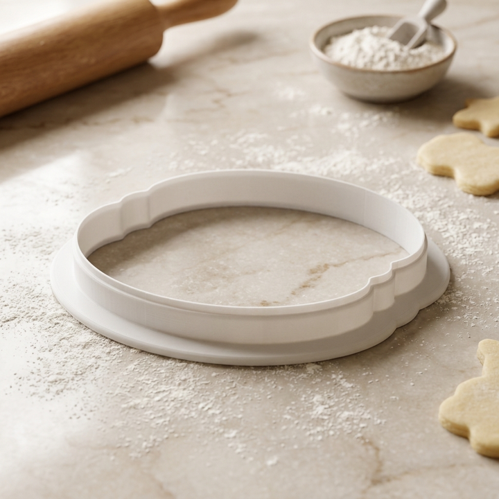 Coconut Macaron Cookie Cutter, 3D Printed Wedding Cutter