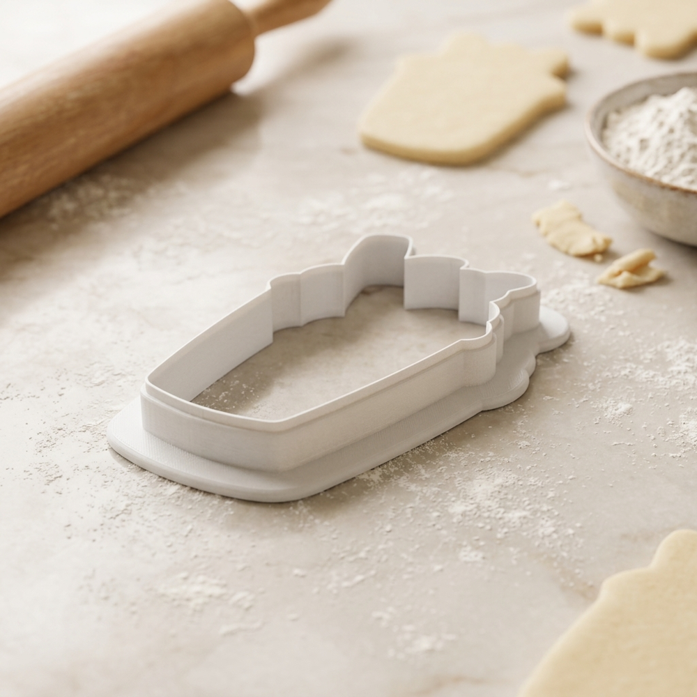 Milkshake Cup Cookie Cutter, 3D Printed Birthday Party Cutter