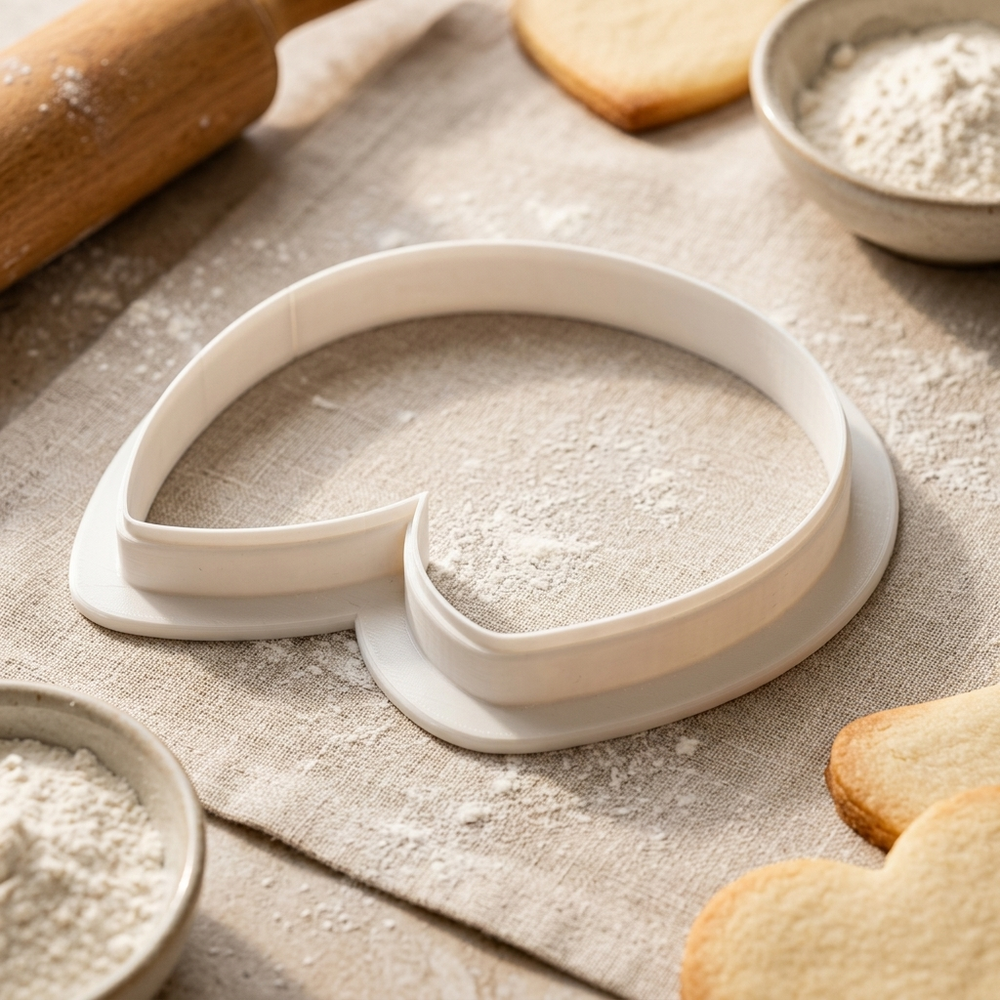 Fortune Cookie Cookie Cutter, 3D Printed Lunar New Year Cutter