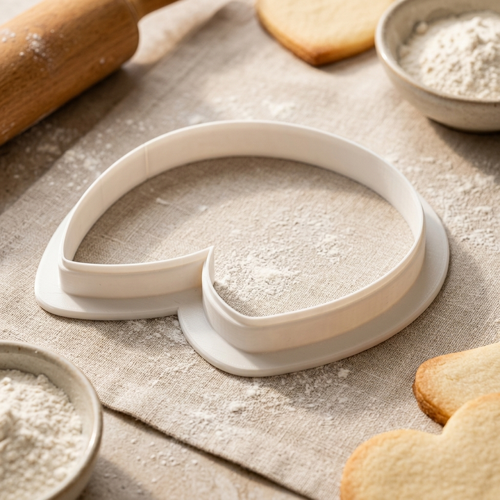 Fortune Cookie Cookie Cutter, 3D Printed Lunar New Year Cutter