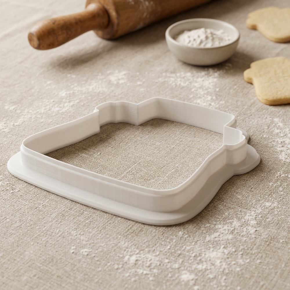 Typewriter Page Cookie Cutter, 3D Printed School and Teacher Cutter