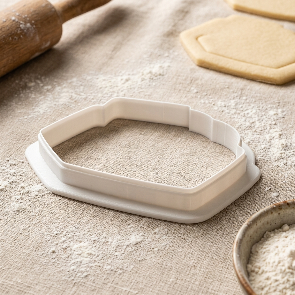 Vinyl Record Crate Cookie Cutter, 3D Printed Birthday Party Cutter