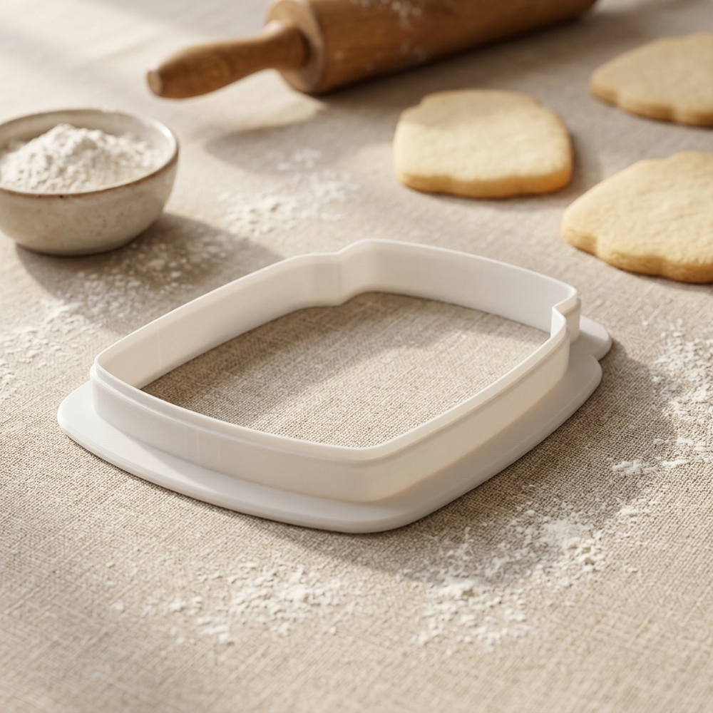 Candle Making Jar Cookie Cutter, 3D Printed Craft Theme Cutter
