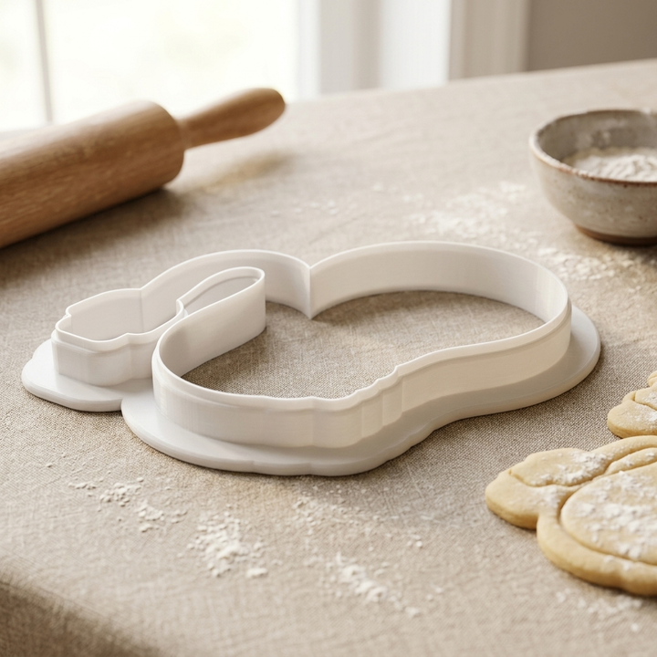 Electrician Light Bulb Wire Cookie Cutter, 3D Printed Birthday Party Cutter